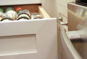 kitchen drawer and oven unable to open at the same time