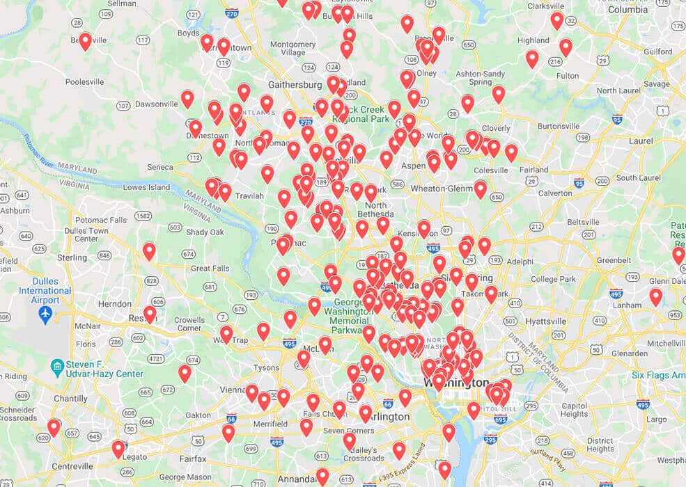 Recent project map