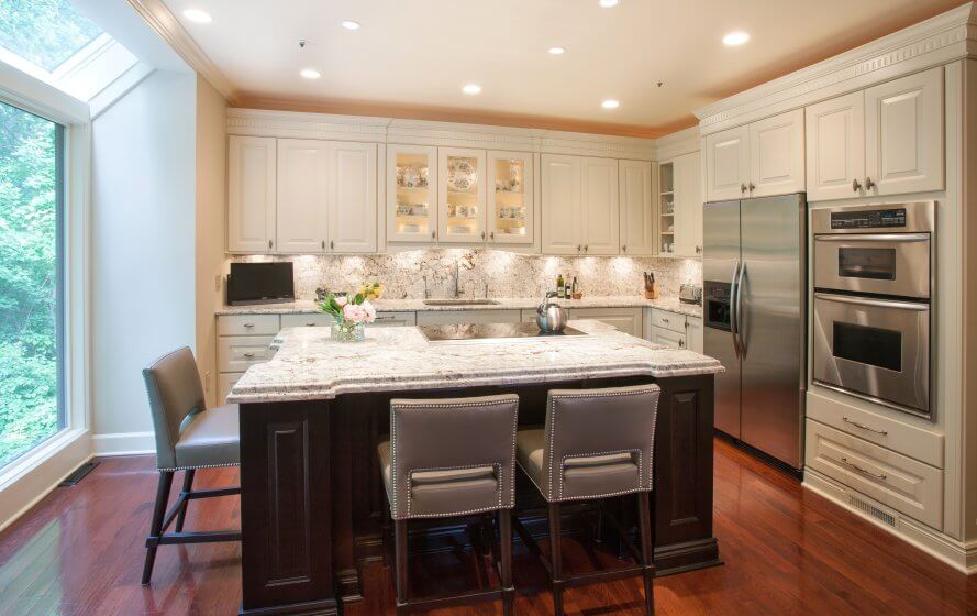 newly remodeled kitchen in potomac md