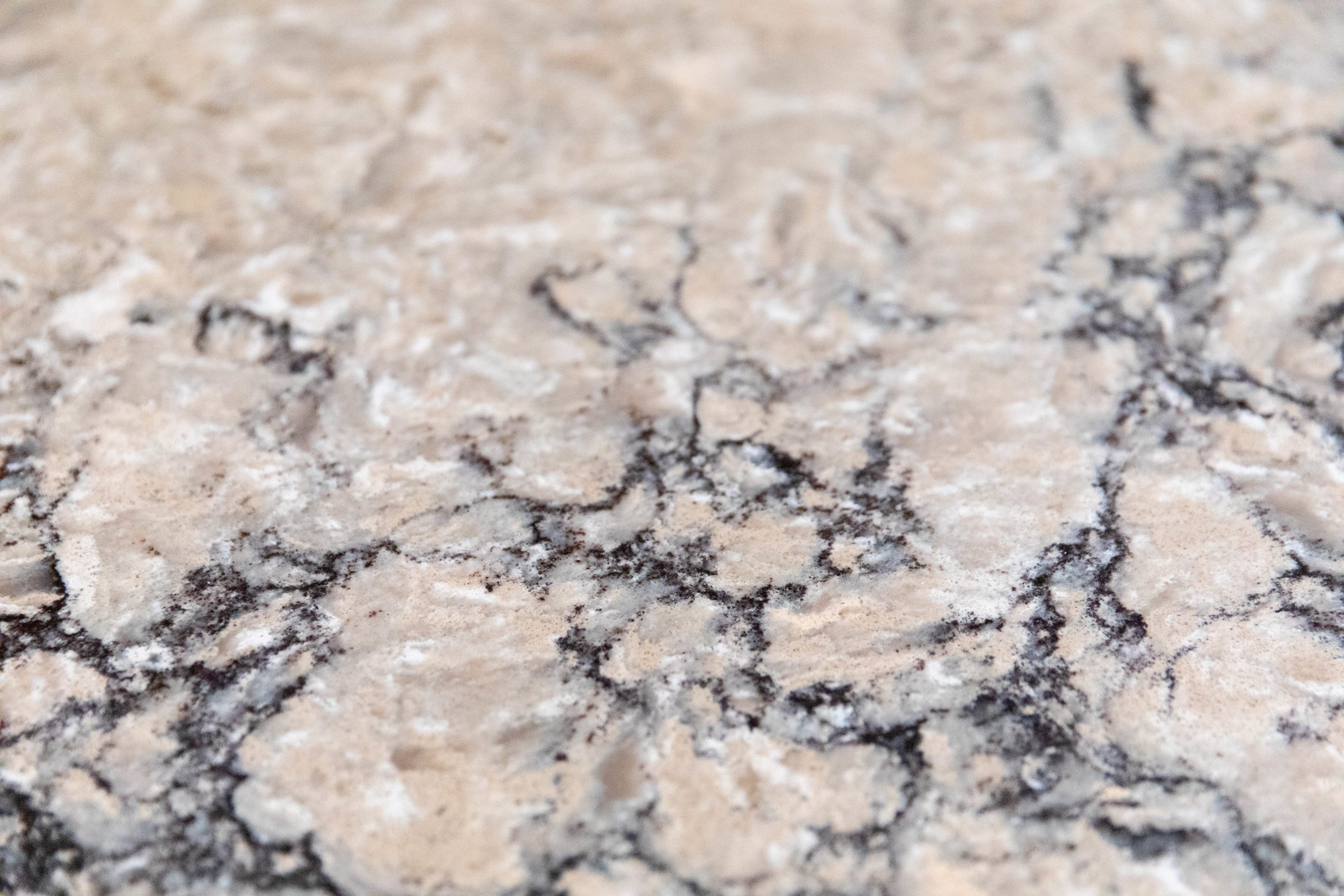 a close up view of a marble counter top