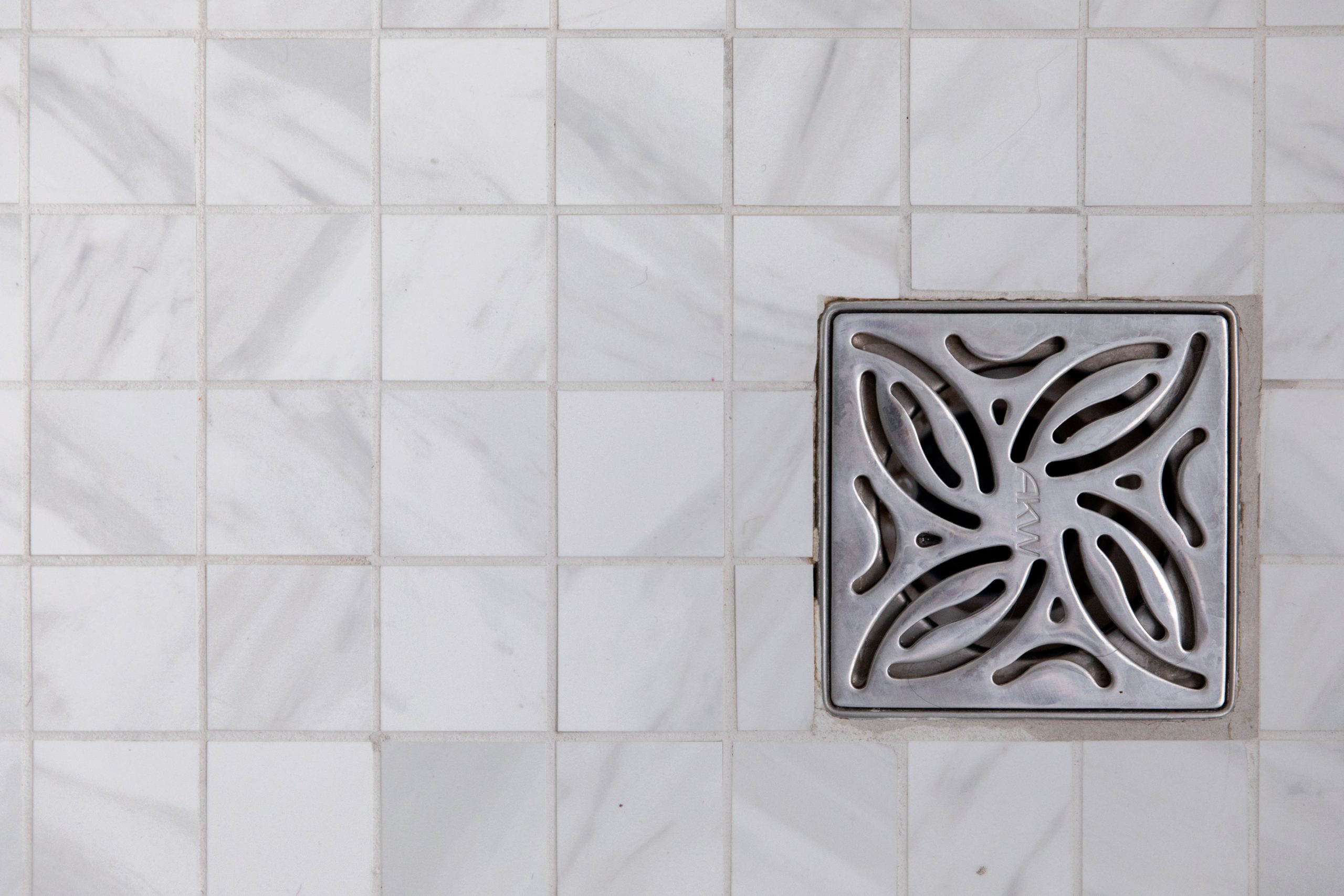 metal decorative shower drain